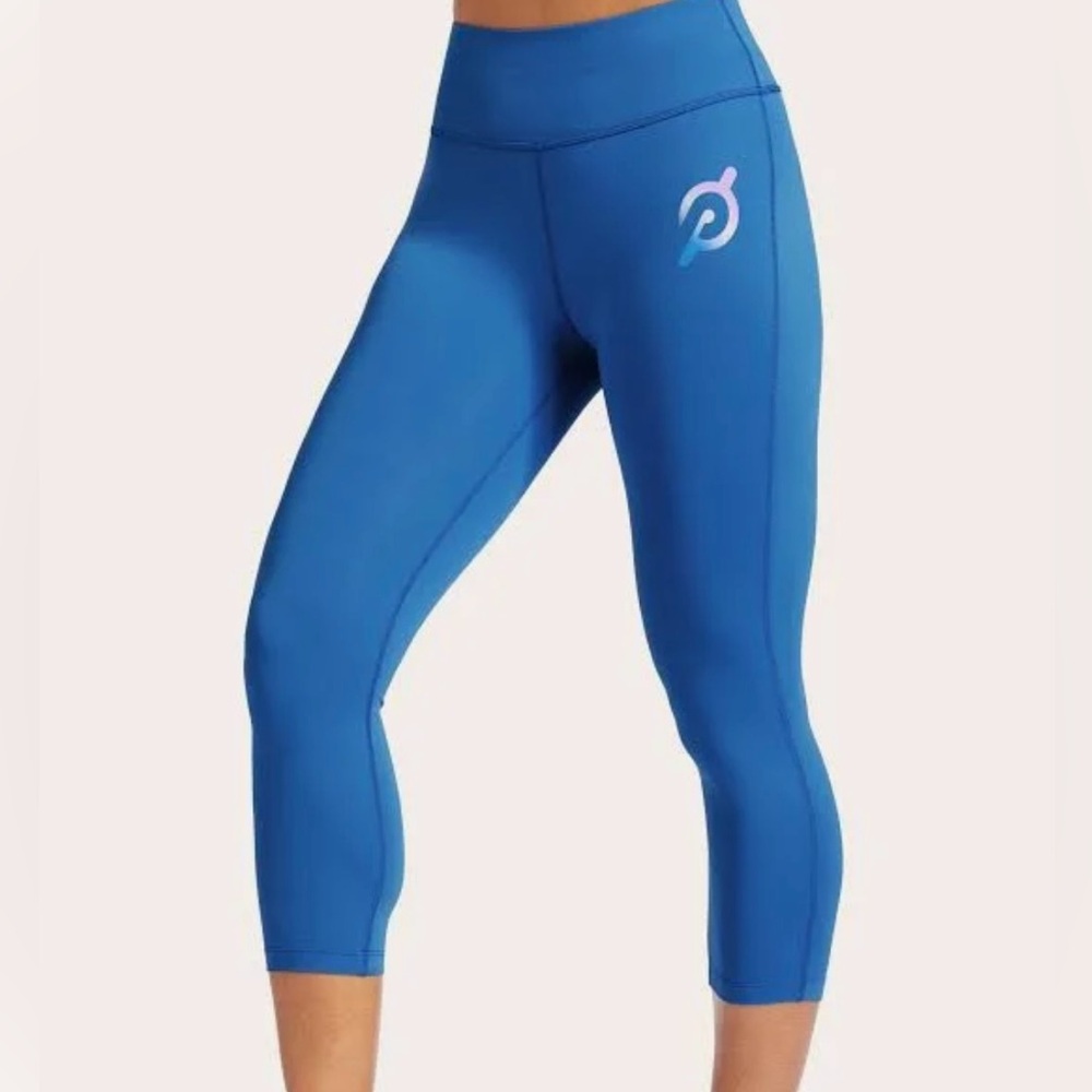 Peloton Cropped Blue Women's Leggings